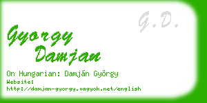 gyorgy damjan business card
